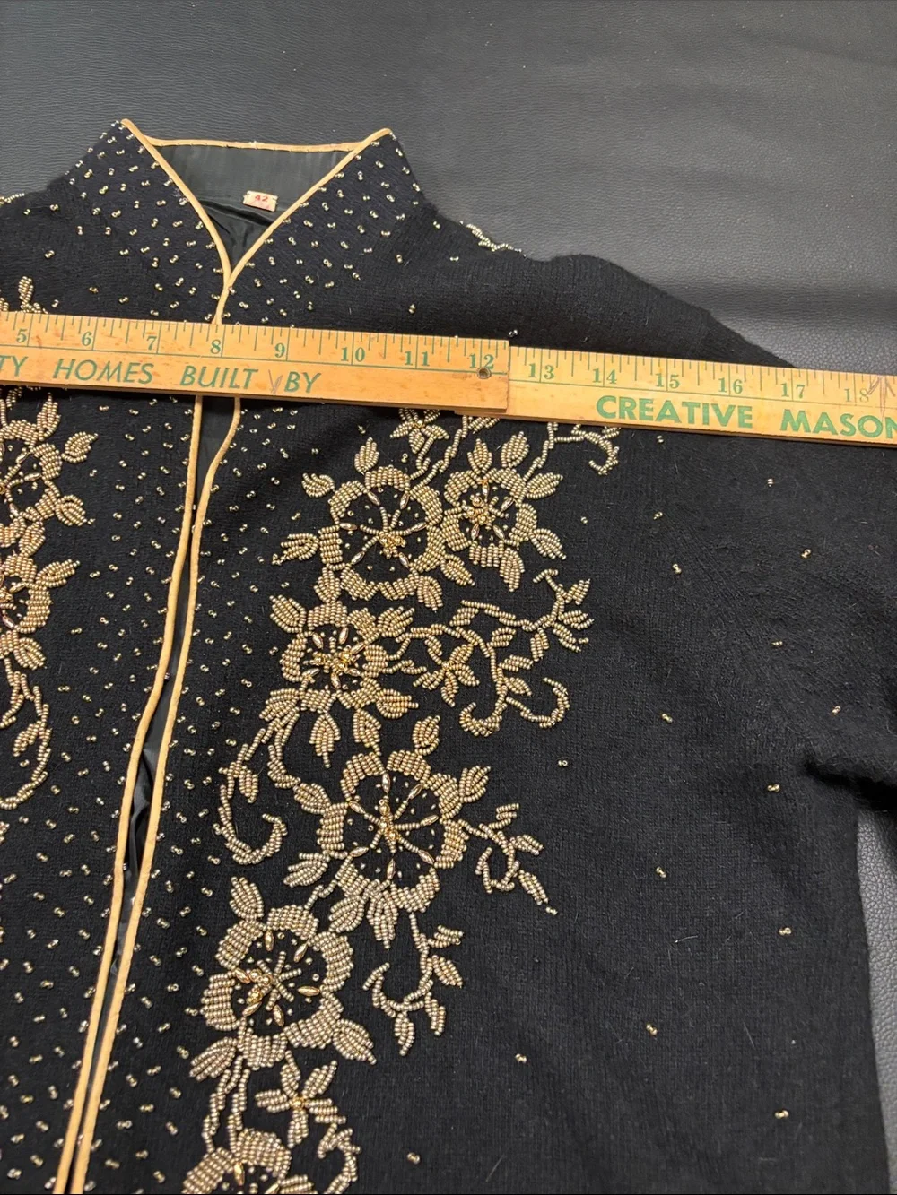 Vintage Asian Style Wool Cardigan